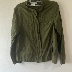 Coldwater Creek Green Utility Jacket‎ Relaxed Fit